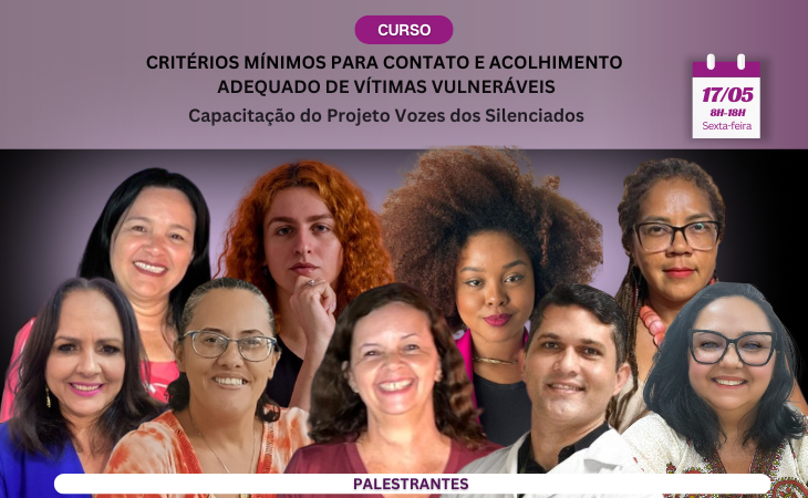 Abertas as inscrições para capacitação do projeto &quot;Vozes dos Silenciados&quot;