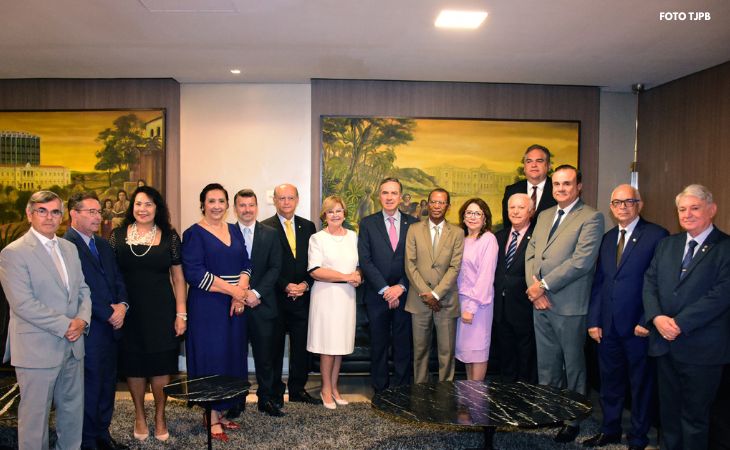 PGJ participa de visita institucional do presidente do STF ao TJPB