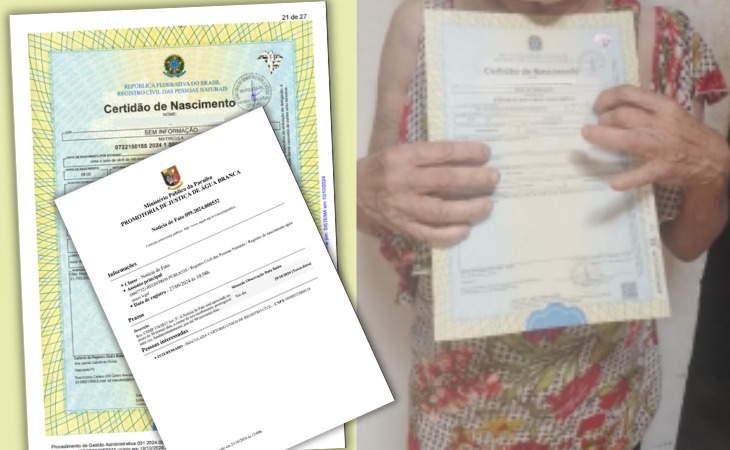 Atuação da Promotoria de Água Branca garante registro de nascimento a idosa