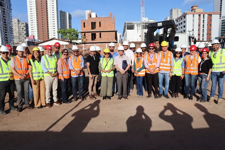 MPPB, Caixa, Crea e Cagepa visitam obras de nova estação elevatória, em JP