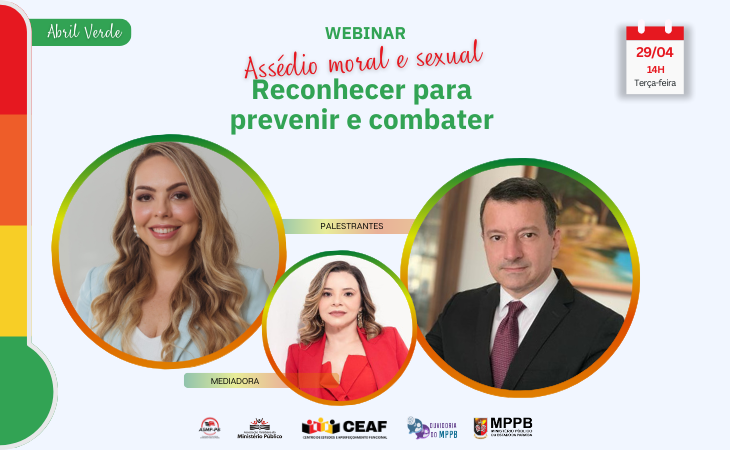 Terminam HOJE inscrições para webinar sobre assédio moral e sexual
