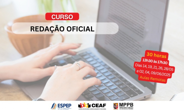 Ceaf e Espep abrem inscrições para curso online de redação oficial