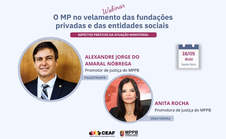 MPPB realiza webinar sobre velamento das fundações nesta sexta-feira