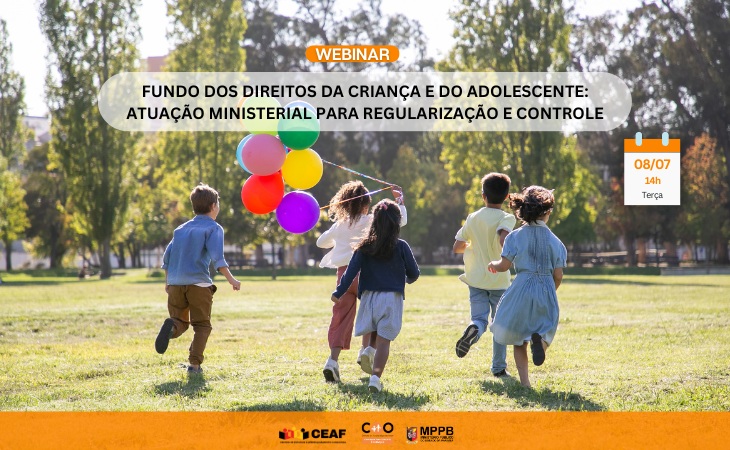 MPPB promoverá webinar sobre Fundo da Infância e Adolescência; inscrições abertas