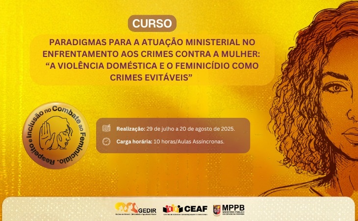 MPPB vai realizar curso sobre violência doméstica e feminicídio