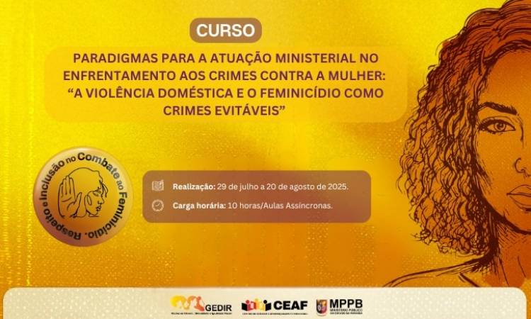 Inscrições para curso sobre violência doméstica se encerram na próxima segunda