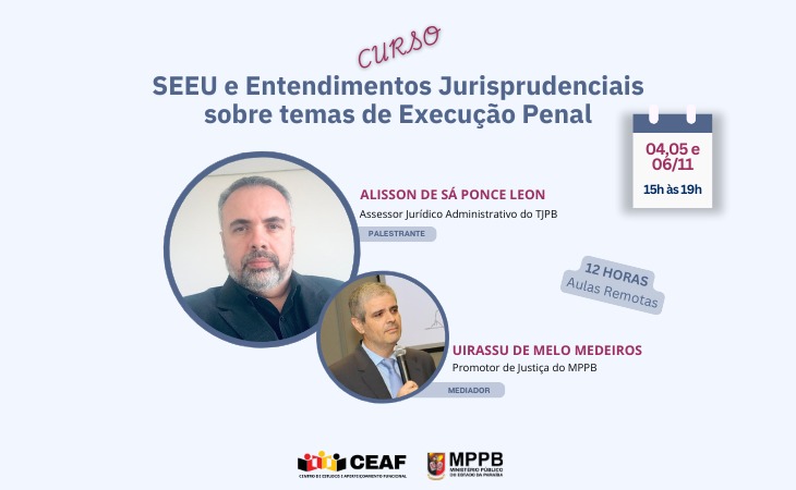 MP promoverá curso sobre Sistema Eletrônico de Execução Unificado; inscrições abertas