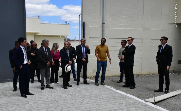 MPPB inspeciona novo Complexo Prisional de Gurinhém; obra deve ser concluída este mês