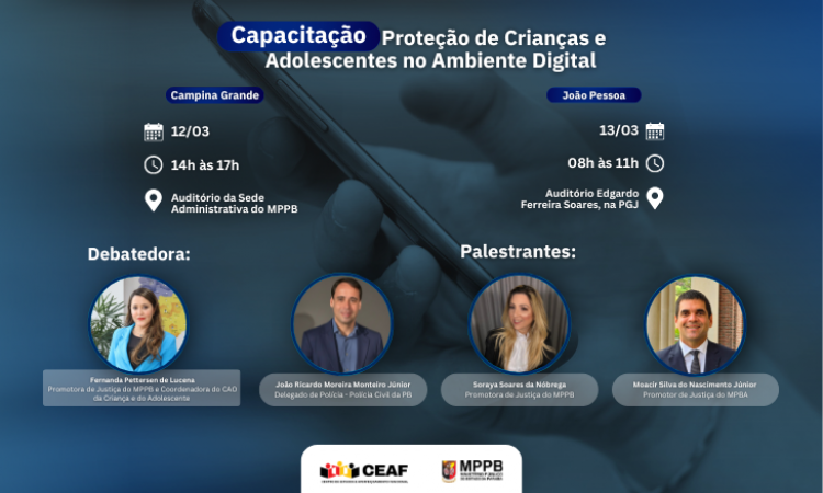 Evento sobre proteção de crianças no ambiente digital será nesta quinta, em Campina Grande