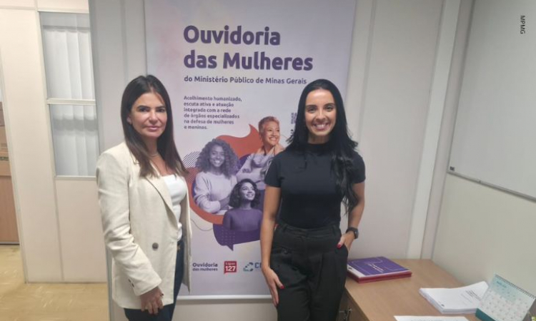 Em visita ao MPMG, Ouvidora da Mulher trata sobre protocolo de atendimento a vítimas de violência