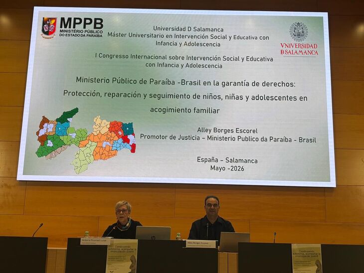 MPPB em destaque internacional: Projeto 'Família que Acolhe' é apresentado em congresso na Espanha