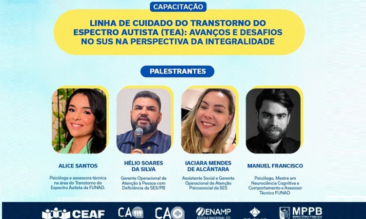 MPPB promove capacitações do Projeto Empatia para fortalecer a rede de cuidado às pessoas com TEA