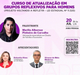 Voltando a Refletir: MPPB promove curso de atualização sobre grupos reflexivos para homens