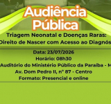 MPPB promoverá audiência e lançará projeto para fomentar políticas públicas destinadas às pessoas com doenças raras