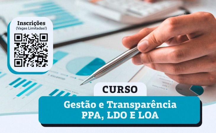 Abertas as inscrições para curso de gestão e transparência sobre leis orçamentárias e PPA
