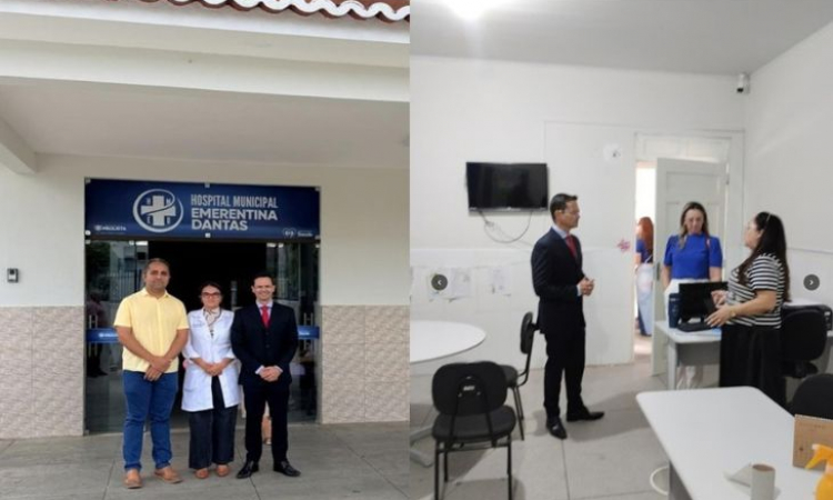 MPPB inspeciona escola e hospital, em Paulista, e constata que serviços funcionam com boa estrutura e regularidade