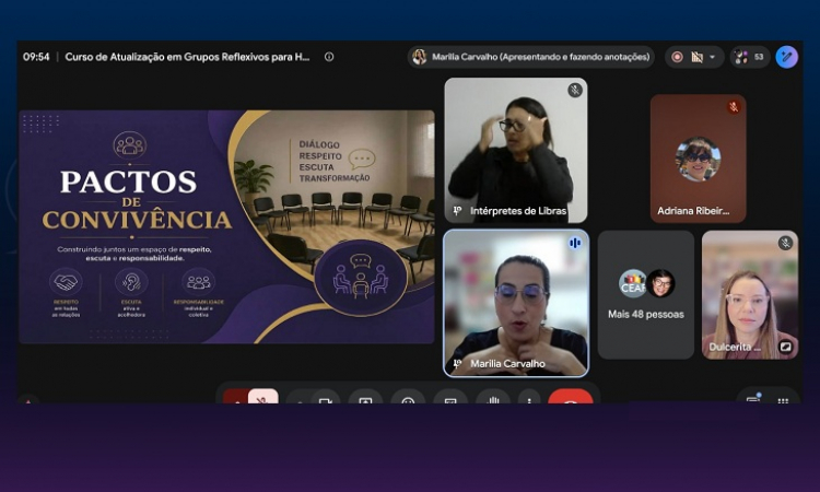MPPB promove curso de atualização em grupos reflexivos para homens